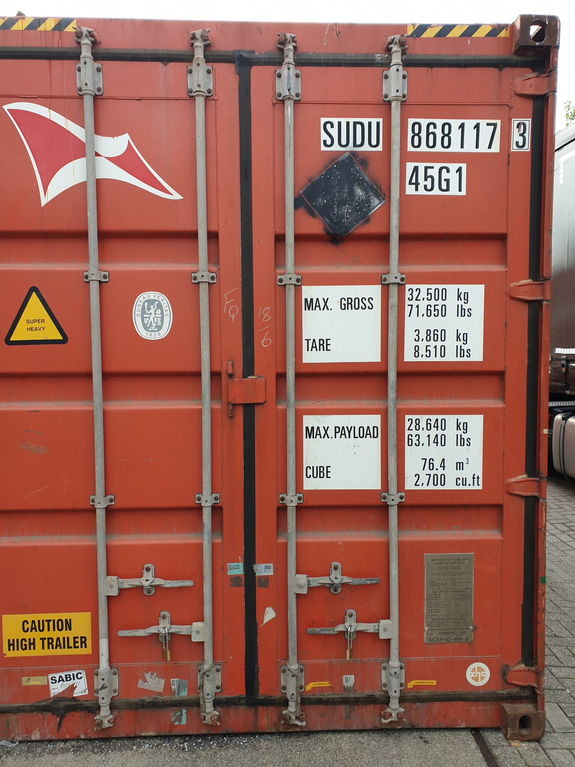 1e container mei