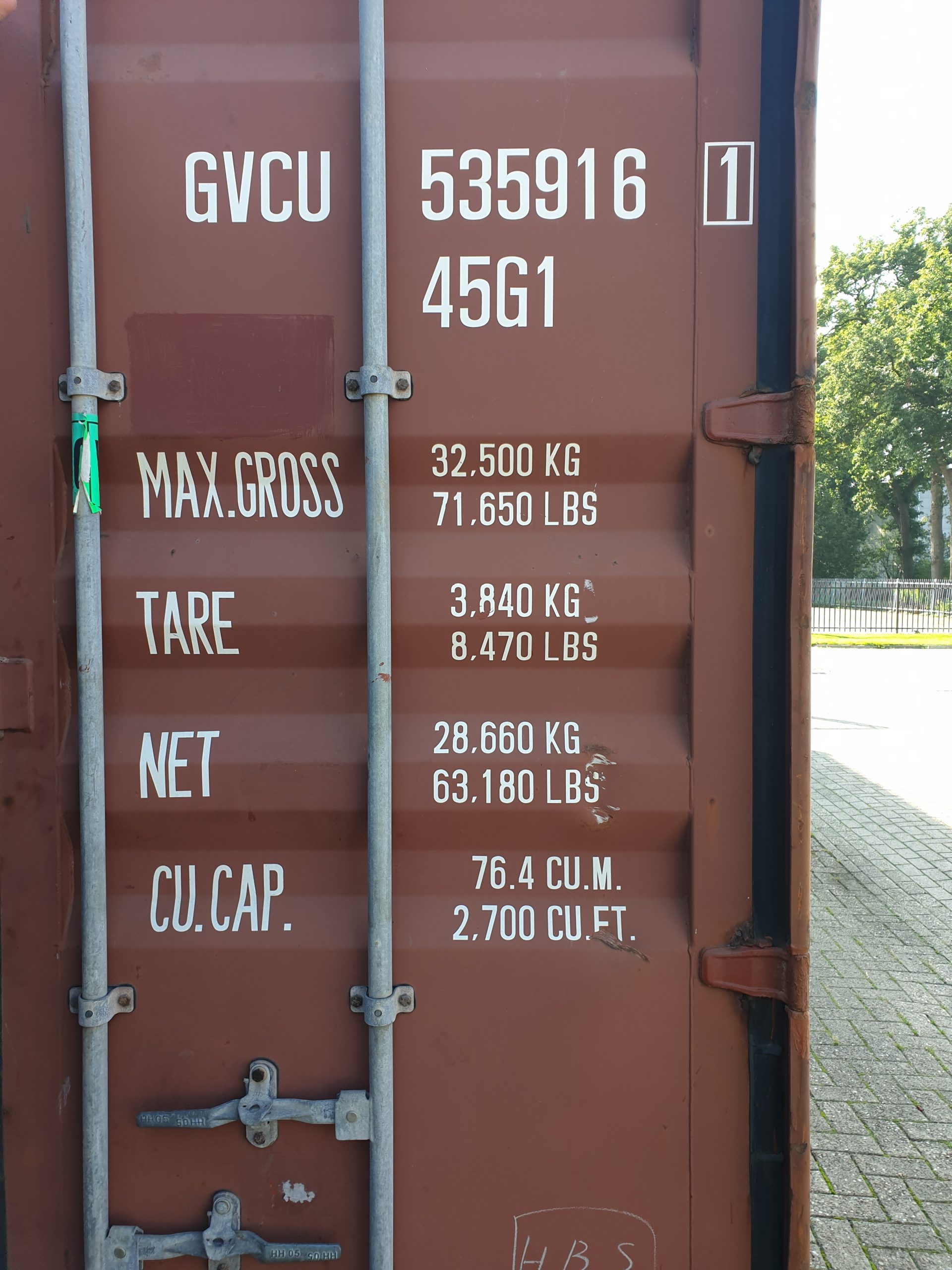1e container sept